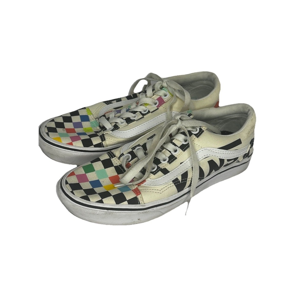 Vans Off The Wall Moma Women's 7.5 Checkered Skaters Shoes